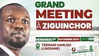 législatives 2024 Grand Meeting à Ziguinchor le discours Ousmane Sonko Président du Parti PASTEF [upl. by Elum770]