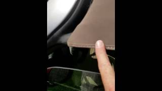 Restitching the seams on Pontiac Solstice top part 1 of 4 [upl. by Neeluj]