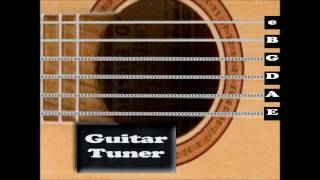 Standard Acoustic Guitar Tuner  Interactive [upl. by Ahsiner]