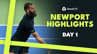 Opelka Returns To Action Paire amp Cressy Feature  Newport 2024 Day 1 Highlights [upl. by Dulsea]