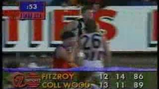 Fitzroy v Collingwood 1992  Paul Roos to the rescue [upl. by Sidell]