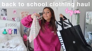 1000 back to school TRY ON clothing haul [upl. by Aienahs]