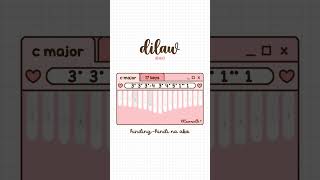 maki  dilaw  kalimba tutorial ♡ [upl. by Frechette]