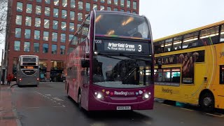 Rare On Route 3  Reading Buses ADL Enviro400 1208 RG05BUS On Route 3 To Arborfield Green [upl. by Hilly]