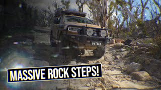 Driving over HUGE boulders [upl. by Alius]