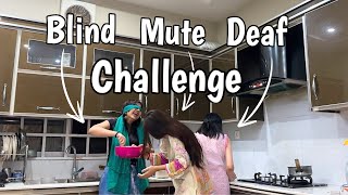 Deaf Mute Blind Baking Challenge  Zainab Faisal  Sistrology [upl. by Eelorac]