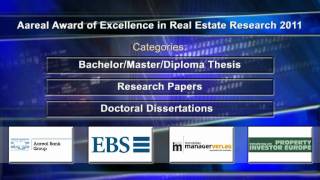 Aareal Award of Excellence in Real Estate Research 2011 [upl. by Nolra942]