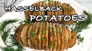 Oven Baked Hasselback Potatoes Recipe Знаменитый Картофель Хассельбек Картофель Запеченный В Духовке [upl. by Sanjay]