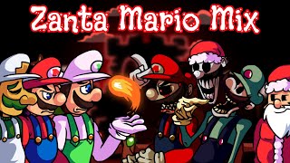 FNF Zanta Mario Mix  Marios madness mix Botplay █ Friday Night Funkin █ [upl. by Zenger]