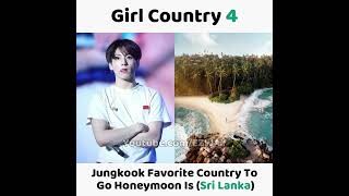 BTS Members Favorite Country To Go Honeymoon With Girlfriends 😍😍 [upl. by Urdna85]