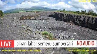 Aliran lahar semeru  sumbersari [upl. by Relyk]