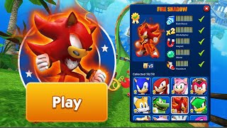 Sonic Dash  Fire Shadow Unlocked and Fully Upgraded  Run Gameplay [upl. by Arob257]