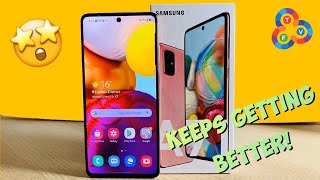 Galaxy A71 3 Week Review  Keeps Getting BETTER [upl. by Lynden931]