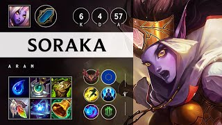 Soraka ARAM Healing Master  EUW Grandmaster Patch 1422 [upl. by Bevus813]