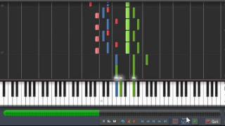 Friday  Rebecca Black  Synthesia Piano Tutorial 50  MIDI [upl. by Amoreta]