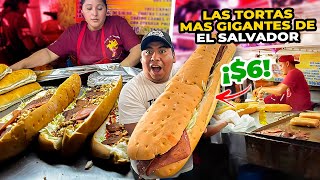 😱PROBANDO las TORTAS más GRANDES de EL SALVADOR son enormes 😰 [upl. by Yremrej499]