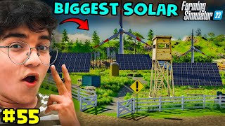 I Start New Solar Business  Farming Simulator 22 Gameplay Hindi 55 [upl. by Sofko368]