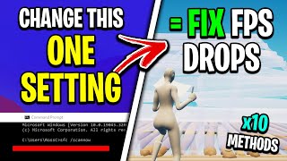 Fix Fortnite FPS Drops amp Stutters  Best Methods [upl. by Lener491]