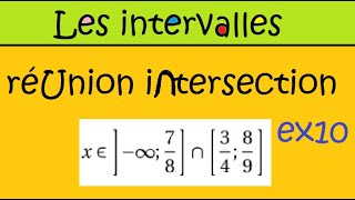 Seconde Les intervalles et les encadrements 🦄 Exercice application du cours ex10 [upl. by Yekcaj]