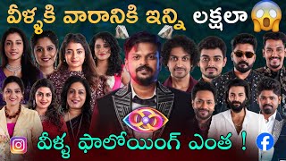 Bigg Boss Telugu 8 Contestants Remuneration Details by Adi Reddy [upl. by Phiona]