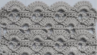 Beautiful Shells Stitch  How to Crochet [upl. by Dav41]