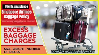 Singapore Airlines Baggage Policy  How to Carry More in Budget Airline [upl. by Aivart]