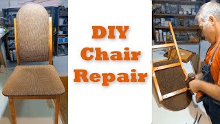 DIY Chair Repair Easy Fixes for Wobbly Broken or Old Chairs [upl. by Yraillih]