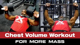 Get a Bigger Chest with this Chest Volume Workout for Mass [upl. by Frasco307]