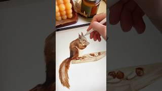 Digital Watercolor in Procreate 🐿️ Draw with me procreate watercolor digitalpainting [upl. by Hawger936]