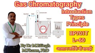 Gas Chromatography  Intro  Types  Principle  Instrumental Methods of Analysis  BP701T  L60 [upl. by Brackely]