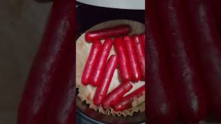 Breakfast Fried hotdogs in an airfryershortfeedssatisfyingvideo [upl. by Lenore]