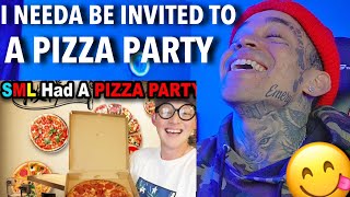 Lance Thirtyacre  SML Had A PIZZA PARTY reaction [upl. by Raynata]