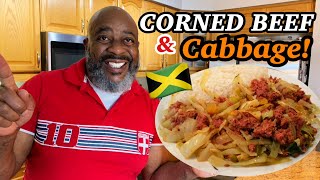 How to make Jamaican Corned Beef amp Cabbage  Deddys Kitchen [upl. by Attaynik]