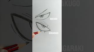 Drawing Bakugo and Shigaraki eyes  My hero academia shorts myheroacademia drawing [upl. by Somar]