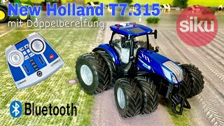 SIKU CONTROL NEW HOLLAND T7315 mit Doppelbereifung  Bluetooth  Full Review  132 DEUTSCH [upl. by Christiansen407]