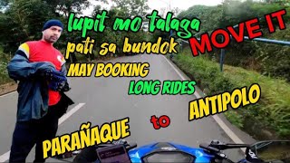 MOVE IT RIDERLONG RIDE parañaque to antipolo [upl. by Nauqan410]