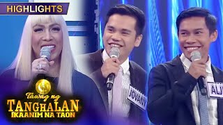 Vice Ganda jokes around with TNT Duo Jovany and Aljun  Tawag Ng Tanghalan Duets [upl. by Nuj]