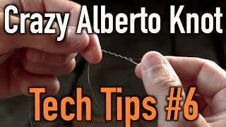 How to Tie Braided Line to Flurocarbon OR Monofilament Crazy Alberto Knot [upl. by Anthiathia]