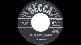 1956 HITS ARCHIVE After The Lights Go Down Low  Al Hibbler [upl. by Groveman523]