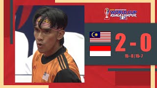 Sorotan Perlawanan Malaysia 20 Indonesia  SA  Berpasukan Regu 2  ISTAF World Cup 2024 [upl. by Hgielra]