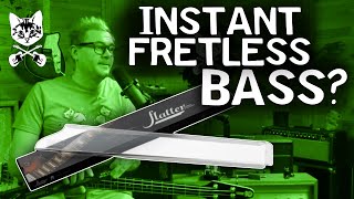 Converting a Bass Instantly to Fretless Testing the Flatter [upl. by Ahsilef]