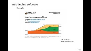 HYRCAN โปรแกรมฟรีสำหรับ Slope stability [upl. by Tram]