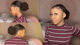 Tutorial  Flat Twist Bun on Natural Hair [upl. by Ahsael]