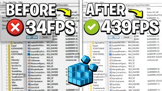 🔧DO THESE 5 REGISTRY SETTINGS TO BOOST FPS IN ALL GAMES ✅ FPS BOOST amp FIX LAG [upl. by Ycaj708]