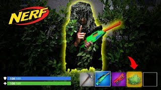 NERF Fortnite IRL Bush Hide amp Seek in the Dark [upl. by Bernadine]