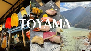 Japan vlog 🇯🇵 Pt 1 Beautiful nature view in Toyama Kurobe Gorge Railway Tateyama Alpine Route [upl. by Selene]