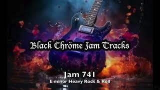 Backing Track 741 E Min Heavy Rock amp Roll [upl. by Rihaz532]