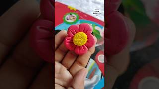 Clay flower kaise banaye  clay flower  how to make clay flower diy clay ytshorts viralvideo [upl. by Avalsorim]