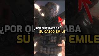 ¡EL MOTIVO DE EMILE Y LAS MARCAS EN SU CASCO EN HALO shorts curiosidades gaming videojuegos [upl. by Anehsak]