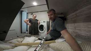 Our first RV washerdryer installation in a 377FL Montana RV [upl. by Anohs]